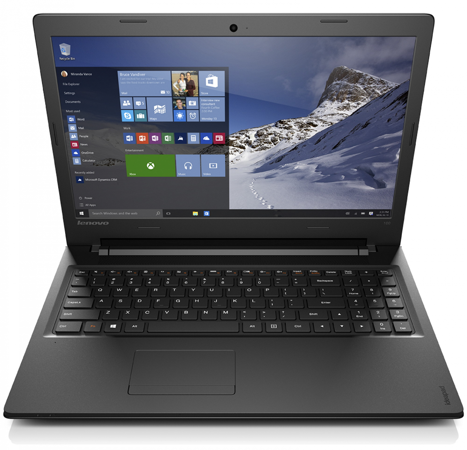 Lenovo Ideapad 100 Intel Celeron N28404500156″ Hdwindows 10 Home Laptopshop 8731